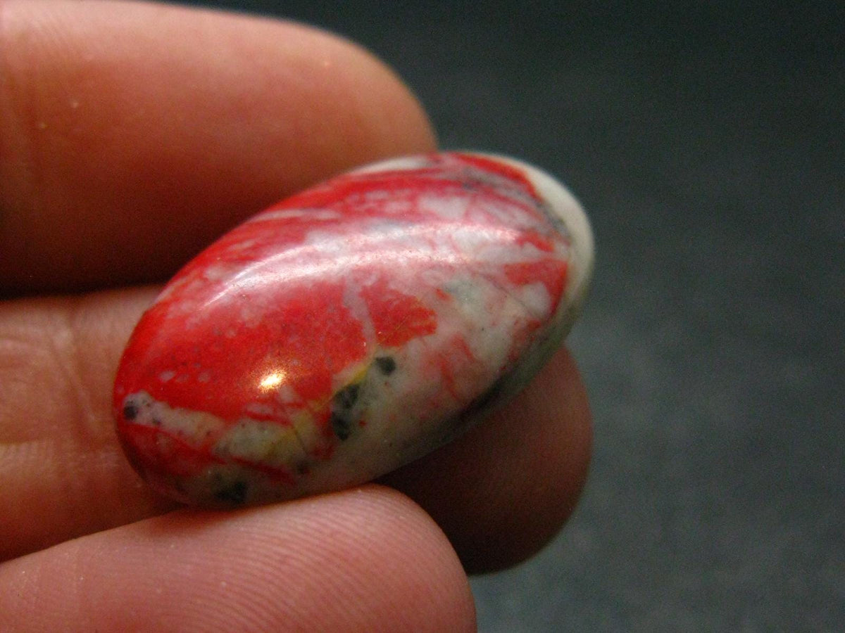 Cinnabar Cabochon from Russia - 2.75 Grams - 24 x 15 mm