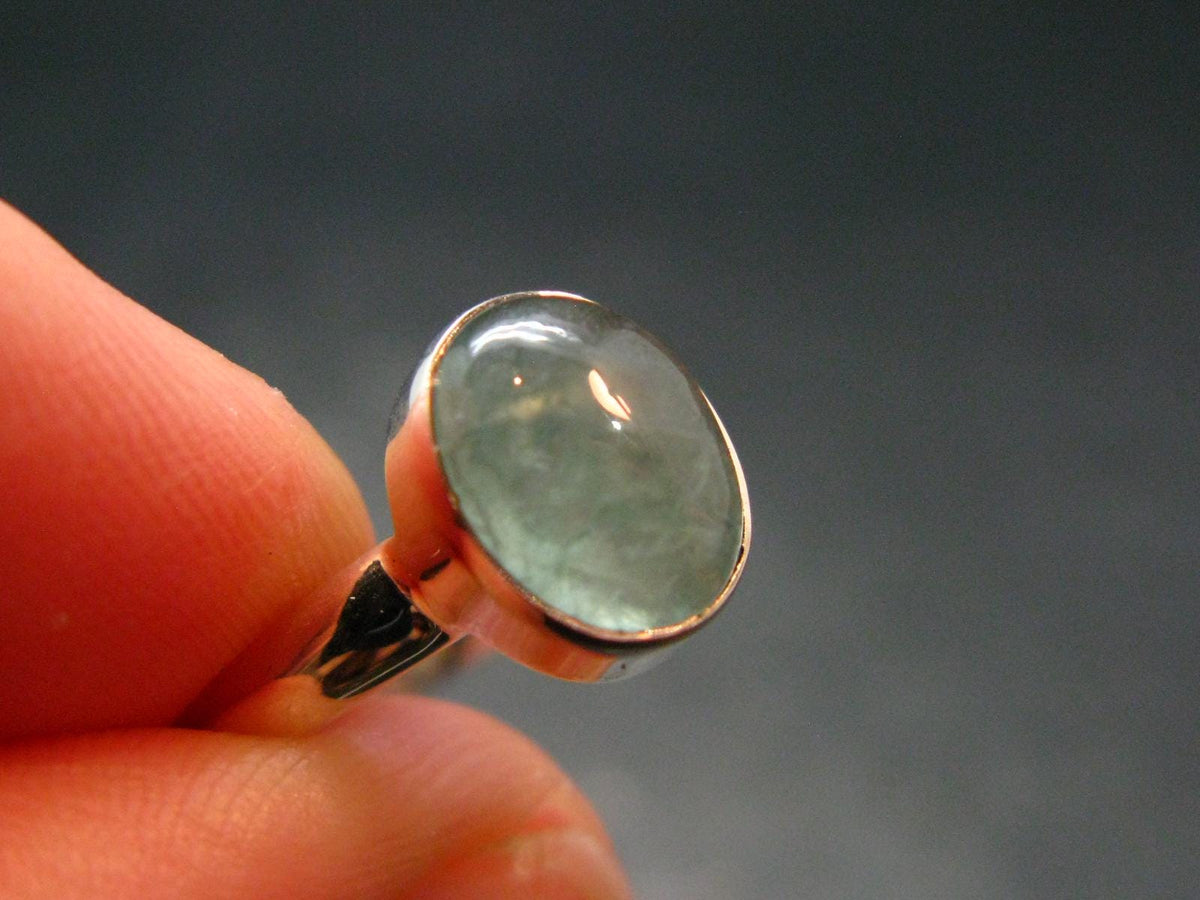 Extremely Rare Grandidierite Silver Ring From Madagascar - Size 7 - 2.37 Grams