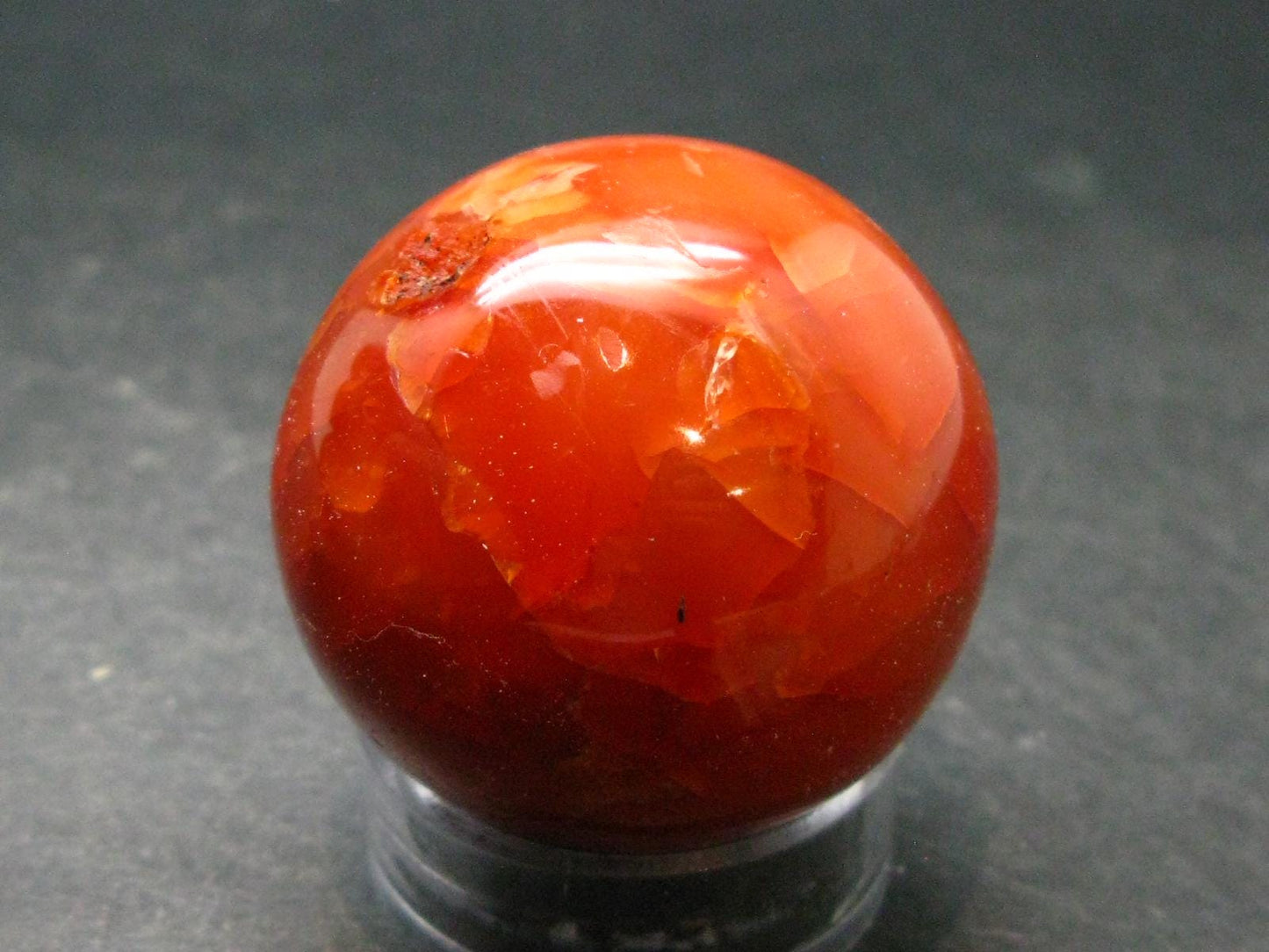 Carnelian Agate Sphere Ball From Madagascar - 1.2" - 84.09 Grams