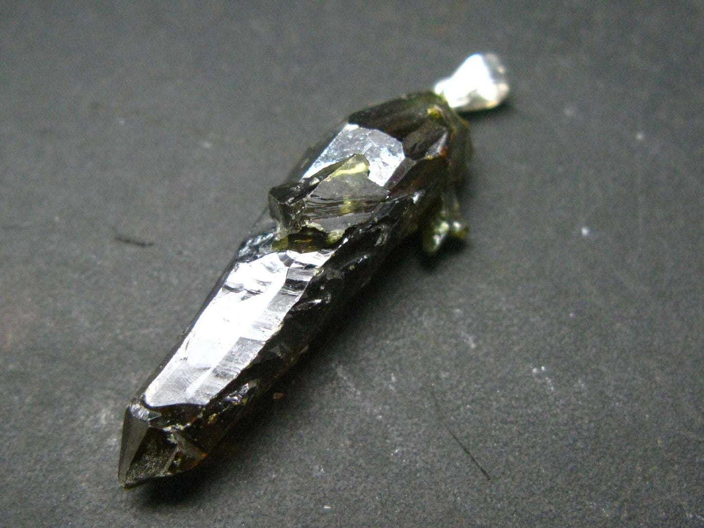 Zincite Zinkite Crystal 925 Silver Pendant From Poland - 1.5" - 7.14 Grams