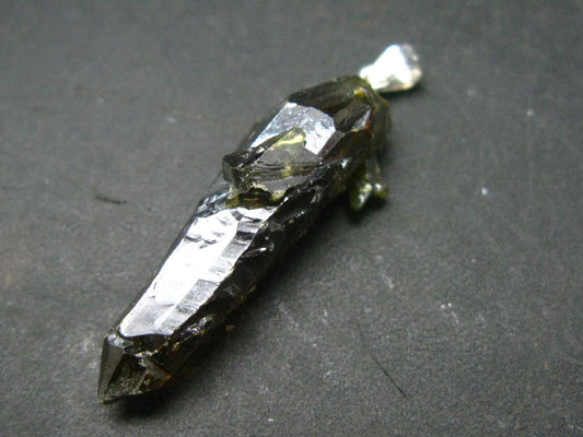 Zincite Zinkite Crystal 925 Silver Pendant From Poland - 1.5" - 7.14 Grams