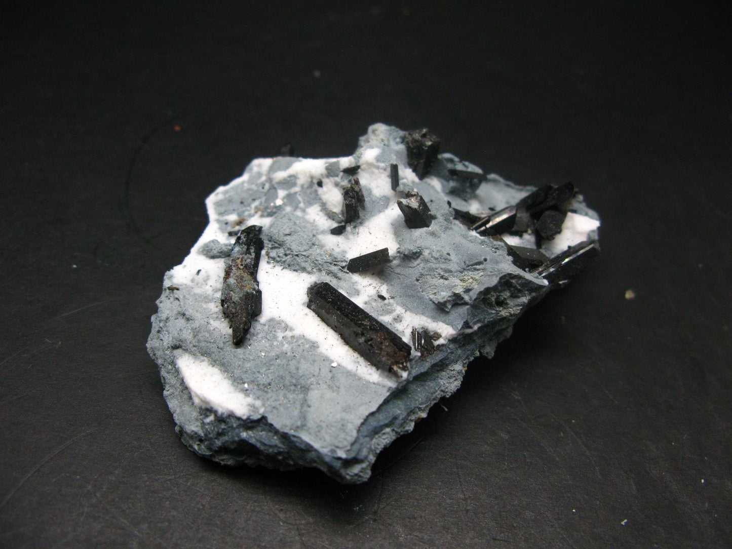 Neptunite on Natrolite Cluster From California - 3.2"