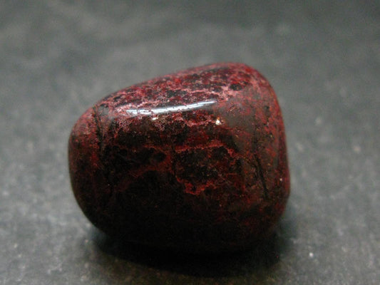 Red Cinnabar Cinabar Tumbled Piece From Spain - 18.65 Grams - 0.9"