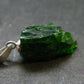Green Chrome Diopside 925 Silver Pendant from Russia - 0.9" - 2.07 Grams