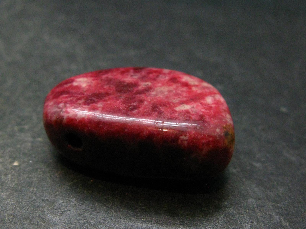 Rare Thulite Metal Free Pendant From Greenland - 1.3" - 16.60 Grams