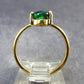 Rare Black Opal Gold Plated Silver Ring from Australia - Size 6 - 1.97 Grams