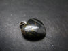 Rare ISUA Stone Silver Heart Pendant From Greenland - 1.0" - 4.37 Grams