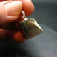 Perfect Pyrite Cube Silver Pendant from Spain - 0.8"