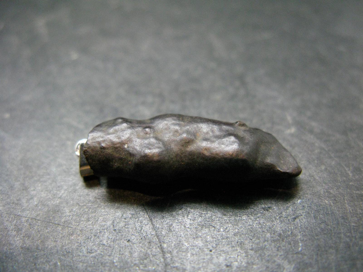 Rare Prophecy Stone Limonite after Pyrite Silver Pendant From Egypt - 1.4" - 4.72 Grams