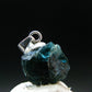 Blue Lazulite Silver Pendant From Pakistan - 0.6" - 1.18 Grams