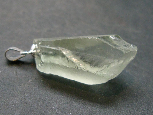 Nice Prasiolite Green Amethyst Sterling Silver Pendant - 1.4" - 25.45 Carats