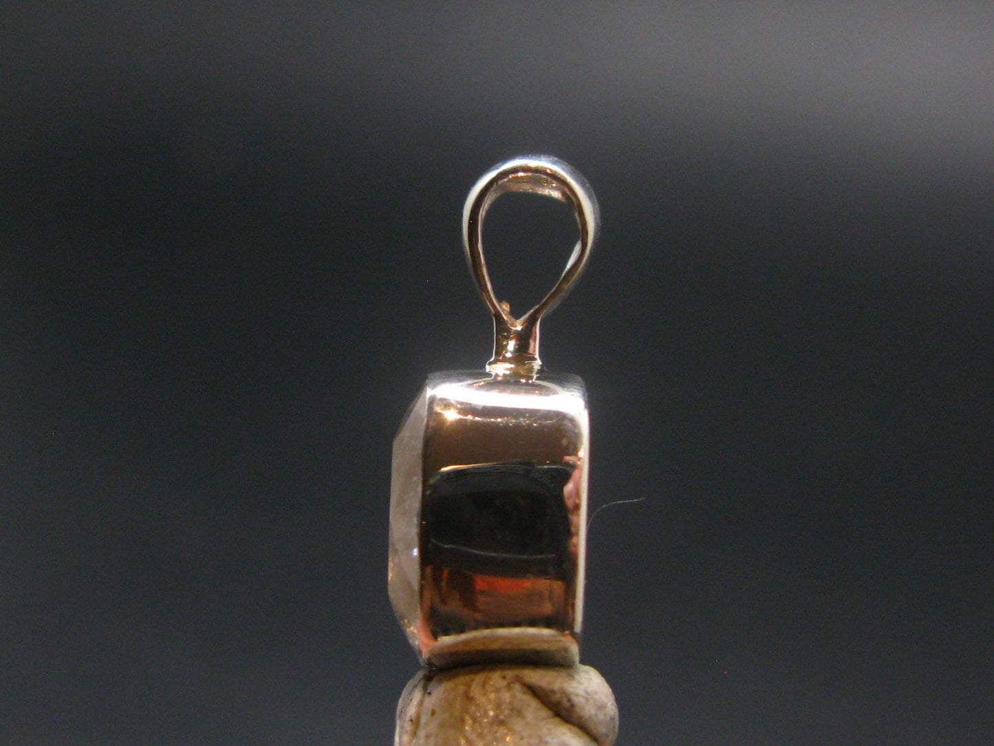 3.89 Carat Phenakite Phenacite Gem Sterling Silver Pendant from Russia - 0.6" - 1.76 Grams