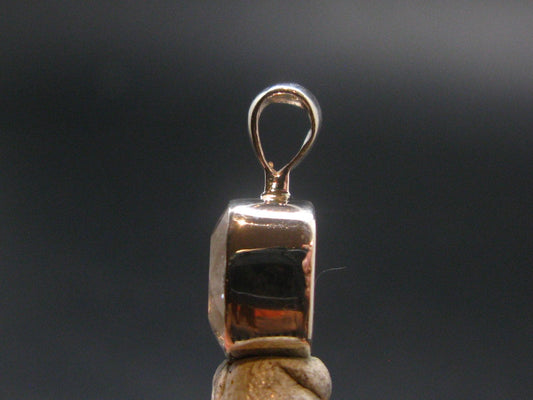 3.89 Carat Phenakite Phenacite Gem Sterling Silver Pendant from Russia - 0.6" - 1.76 Grams