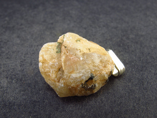 Scheelite Crystal Silver Pendant From China - 1.0" 8.08 Grams
