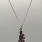 Amethyst Ribbon Pendant – Graceful Flow in Violet Sparkle - 3.87 Grams
