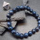 Blue Cobalt Spinel Genuine Bracelet ~ 7 Inches ~ 8mm Round Beads