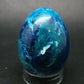 Very Rare Shattuckite Chrysocola & Dioptase Egg From Congo - 111.84 Grams