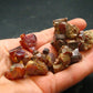 Lot of 10 Dark Red Vanadinite Cluster From Morocco - 77.51 Grams