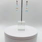 Swiss Blue Topaz & Citrine Gemstone Drop Earrings - Weight 8.14 Grams