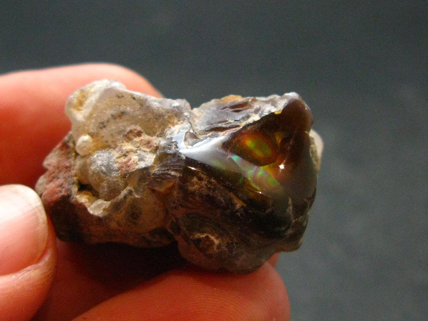 Fire Agate Crystal From Mexico - 1.2" - 12.58 Grams