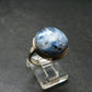Blue Ice Glacierite Silver Ring from Indonesia - Size 8- 7.07 Grams