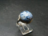 Blue Ice Glacierite Silver Ring from Indonesia - Size 8- 7.07 Grams