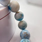 Larimar Beaded Necklace Blue Gemstone Jewelry Ocean Stone Necklace Gift