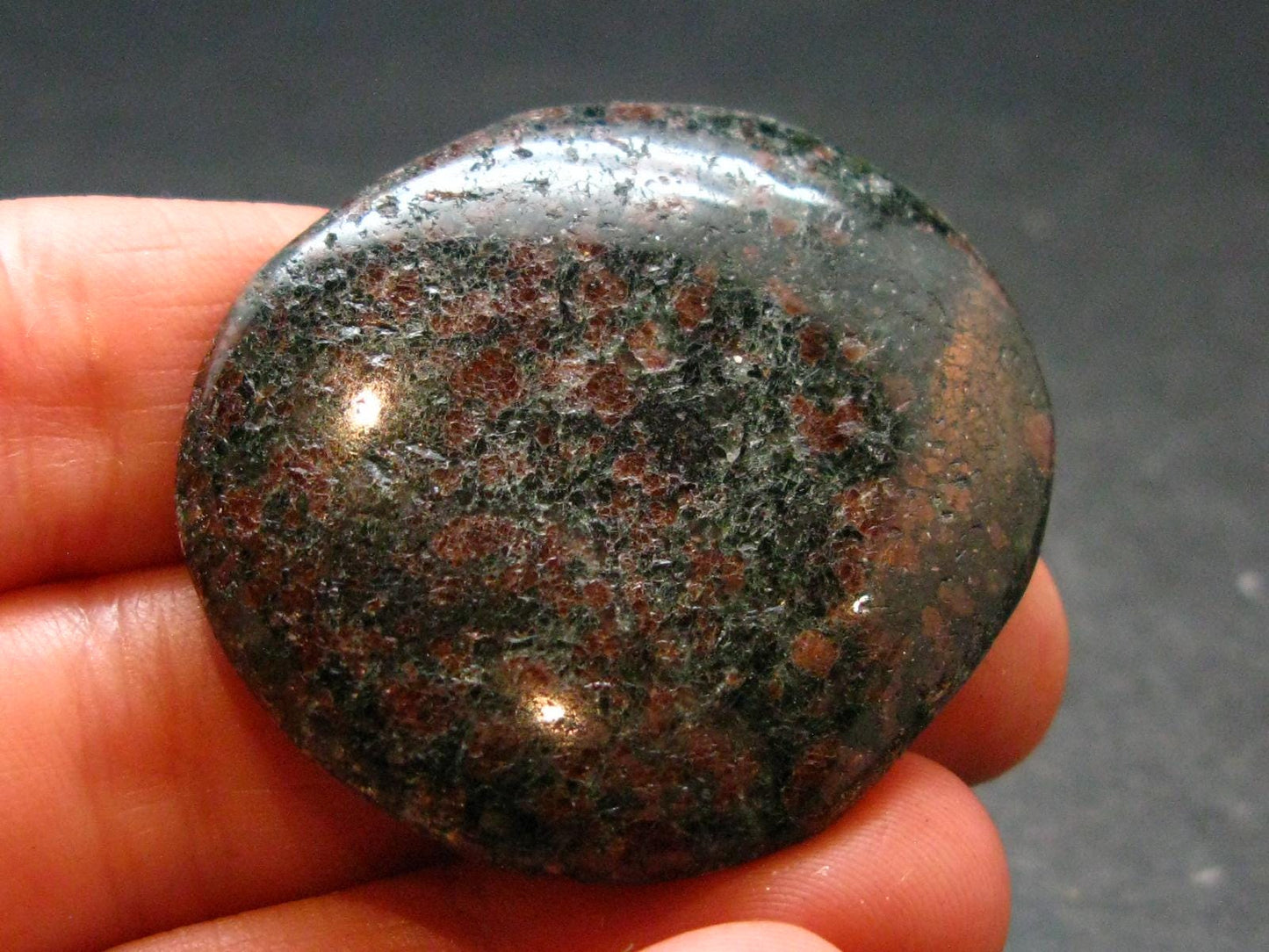 Rare Eclogite Tumbled Stone From Norway - 1.6" - 23.71 Grams