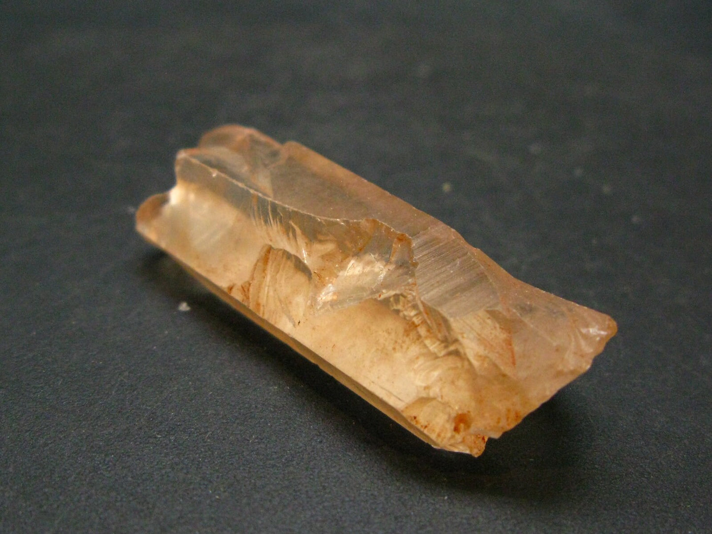 Tangerine Quartz Crystal Cluster From Brazil - 13.11 Grams - 1.9"