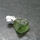 Moldavite Tektite Silver Pendant from Czech Republic - 0.6" - 0.77 Grams