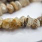 Raw Herderite Crystal Chip Bracelet – Natural Golden Stone Stretch Bracelet - Weight 28.77 g