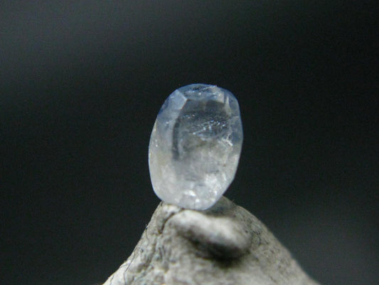 Gem Benitoite Cut Stone From California - 0.38 Carats - 4.5x3.5mm
