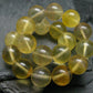 Yellow Fluorite Genuine Bracelet ~ 7 Inches ~ 10mm Round Beads