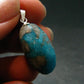 Genuine Turquoise Silver Pendant From Sleeping Beauty Arizona - 1.2" - 3.80 Grams