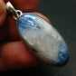 Blue Ice Glacierite Silver Pendant from Indonesia - 1.5" - 5.70 Grams
