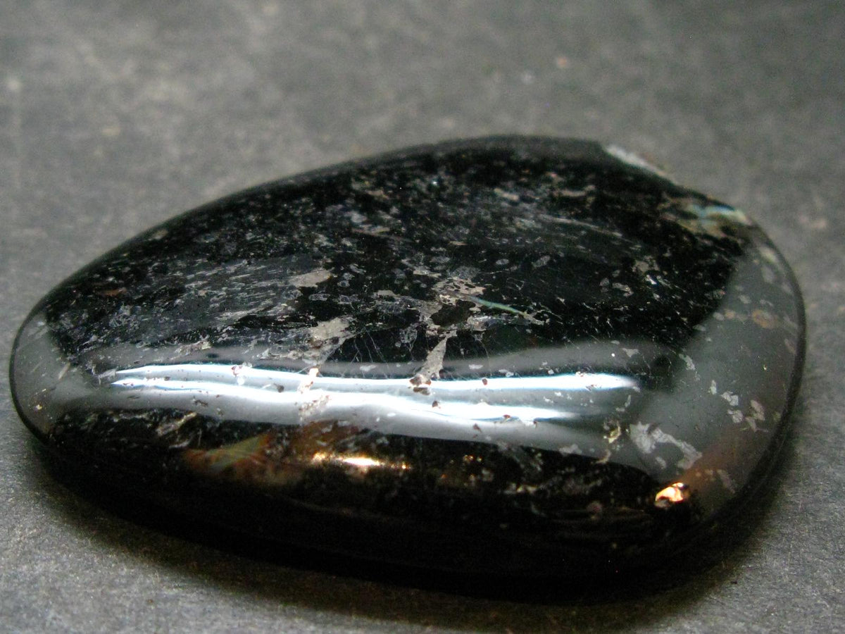 Rare Nuumite Nuummite Tumbled Stone From Greenland - 26.0 Grams - 1.8"