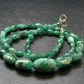 Emerald Tumbled Beads Necklace From Colombia - 16" - 16.28 Grams