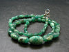 Emerald Tumbled Beads Necklace From Colombia - 16" - 16.28 Grams