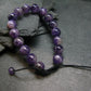 Amethyst Genuine Bracelet ~ 7 Inches ~ 10mm Round Beads - w/ Drawstring