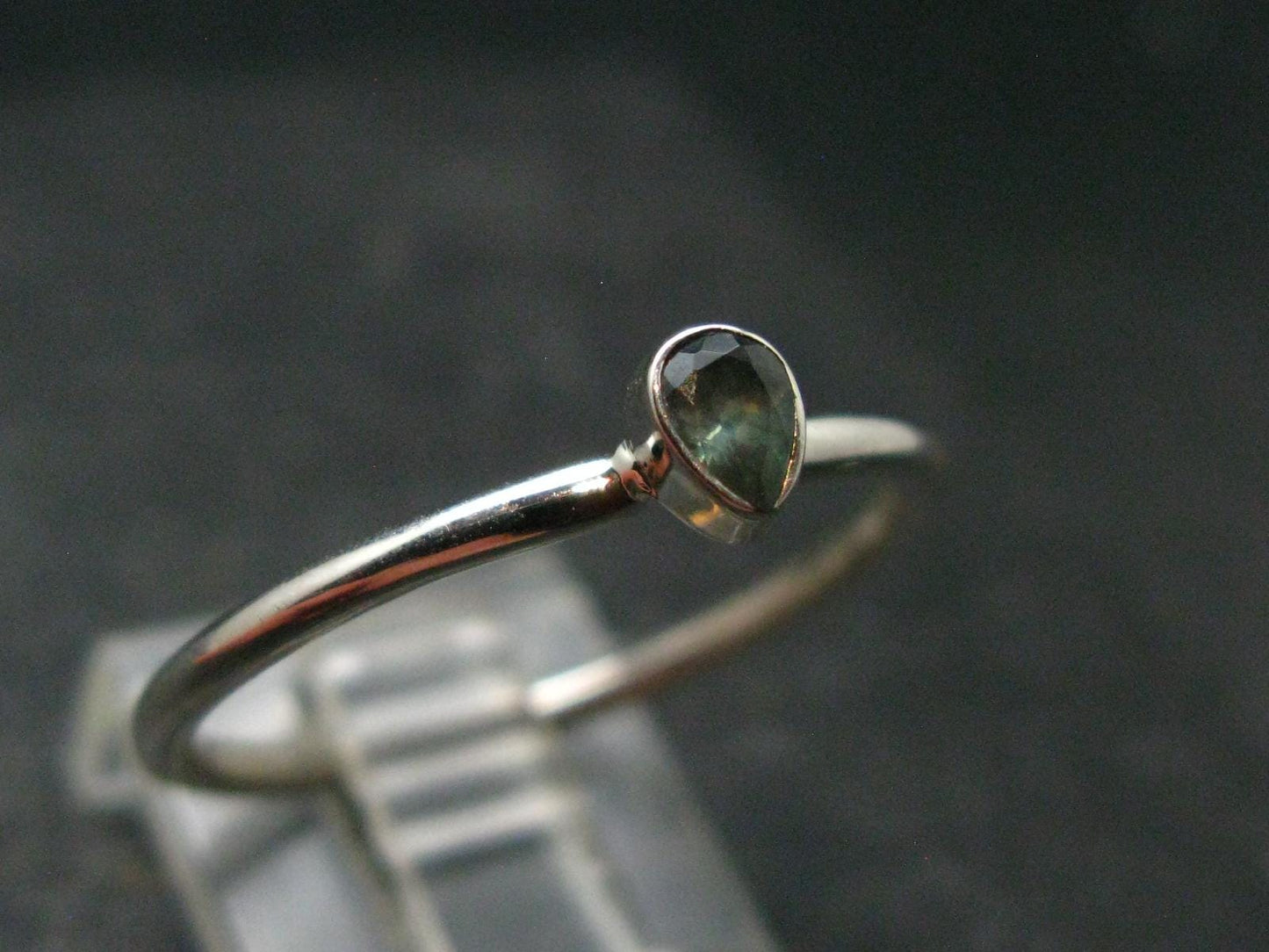 Genuine Alexandrite Gem Silver Ring From Russia - Size 10 - 1.62 Grams