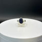 Azurite Ring | Natural Deep Blue Crystal | Sterling Silver Statement Ring - Size 8.5