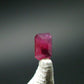 Beautiful Rare Gem Bixbite Red Beryl Emerald Cut Stone From Utah USA - 0.14 Carats - 3.7x2.8mm