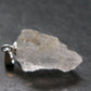 Clear Petalite Crystal Silver Pendant from Brazil - 0.9" - 2.34 Grams