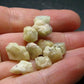 Lot of 10 Large Rhodizite Rhodozite Crystals from Madagascar - 32.75 Carats