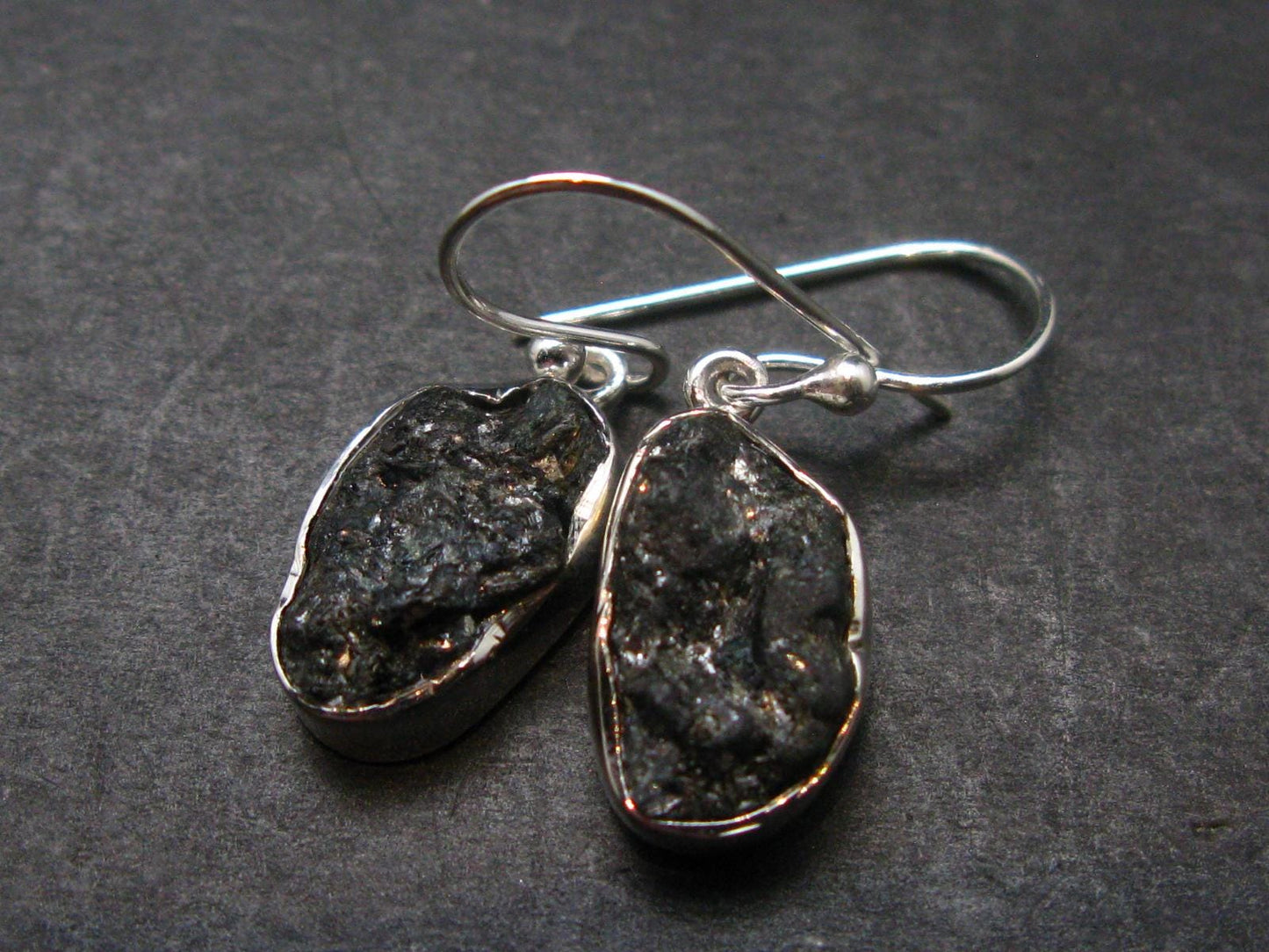 Alexandrite Sterling Silver Earrings from Brazil - 1.2" - 3.64 Grams
