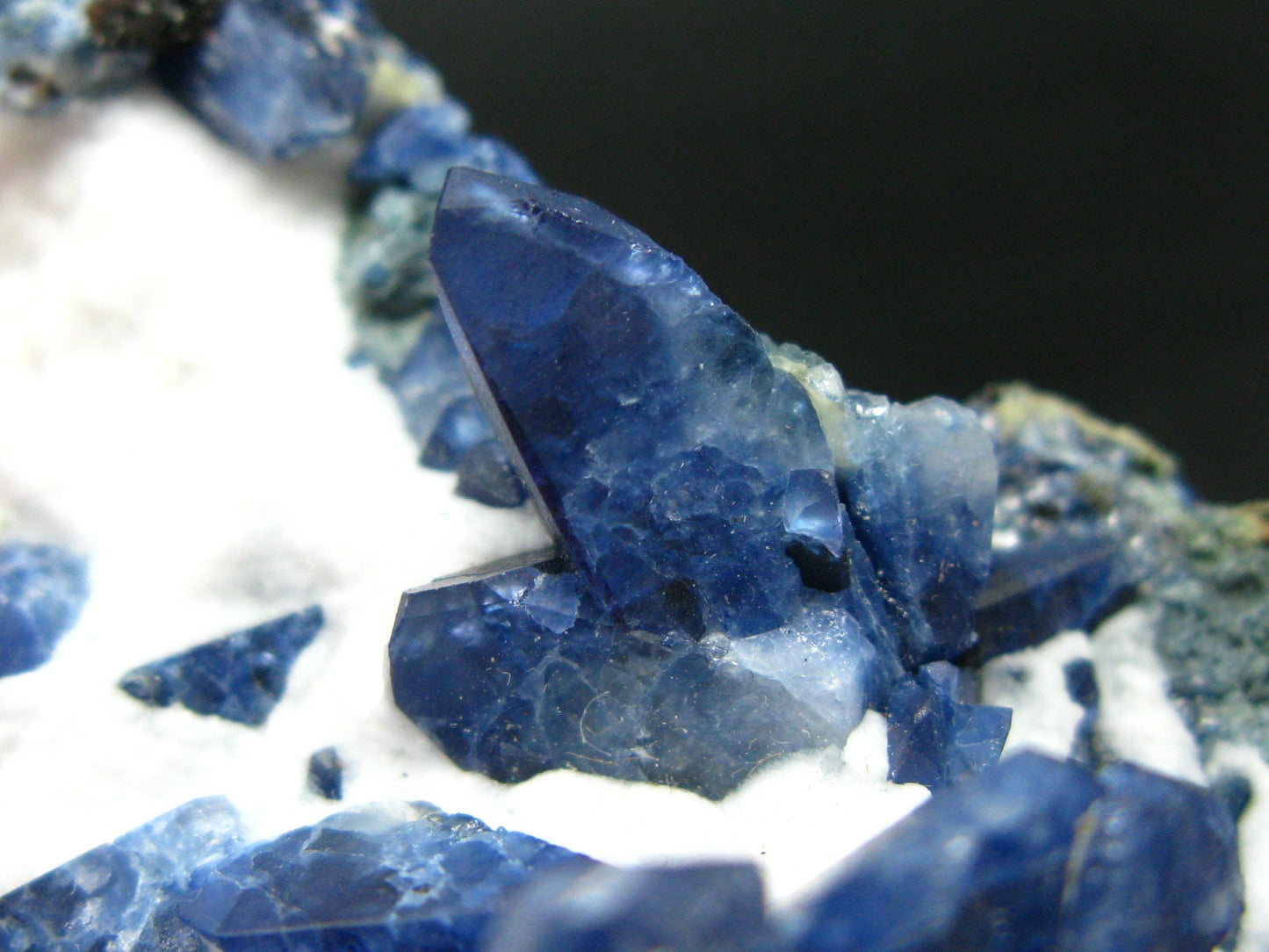 Museum Benitoite and Neptunite on Natrolite Cluster From California - 3.2"