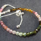 Watermelon Tourmaline Silver Bracelet From Brazil - Size Adjustable - 2.84 Grams