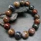 Pietersite Genuine Bracelet ~ 7 Inches ~ 12mm Round Beads