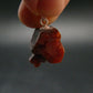 Vanadinite Crystal Silver Pendant From Morocco - 0.9" - 5.86 Grams