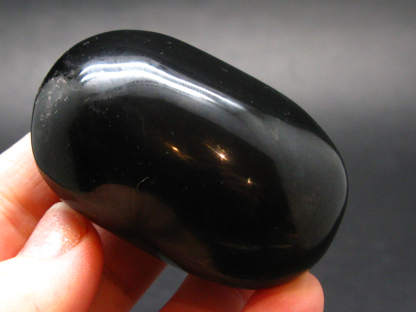 Black Obsidian Polished Stone From Mexico - 2.2"